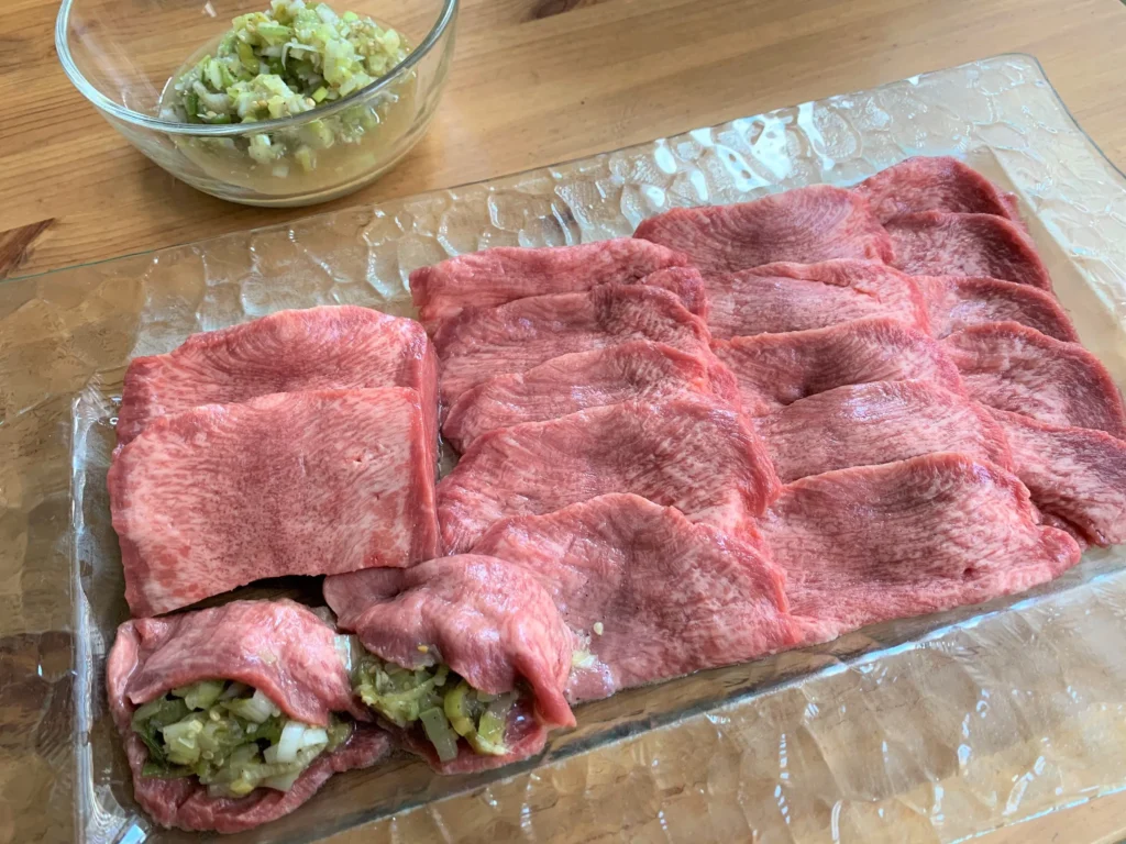 日英の肉比較　牛肉　タン編